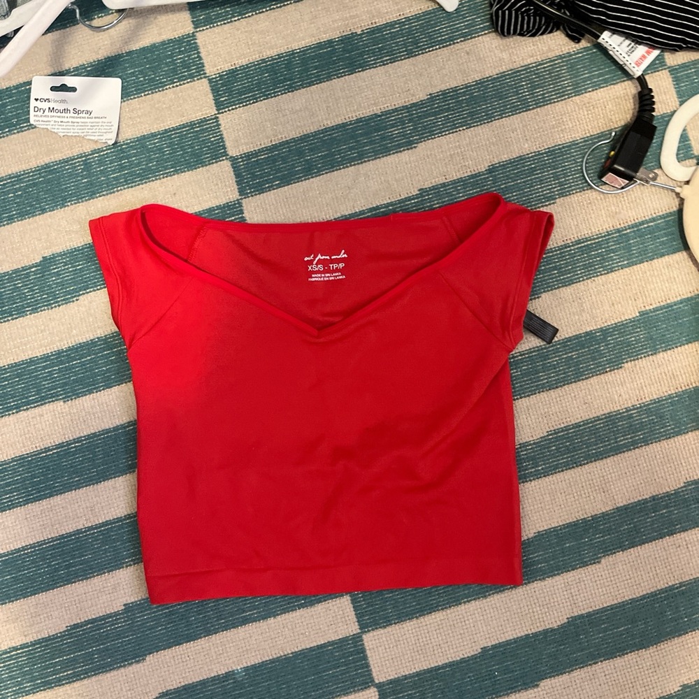 A red Urban Outfitters Crop top